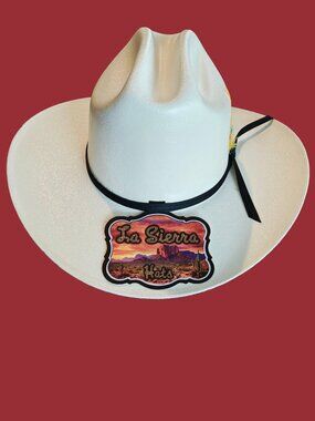 New - Men's Western Cowboy Straw Hat with Feather - La Sierra Hats